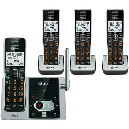 AT&T ATTCL82413 Cordless Answering System With Caller ID/Call Waiting (4-Handset (Best Multi Handset Cordless Phone System)