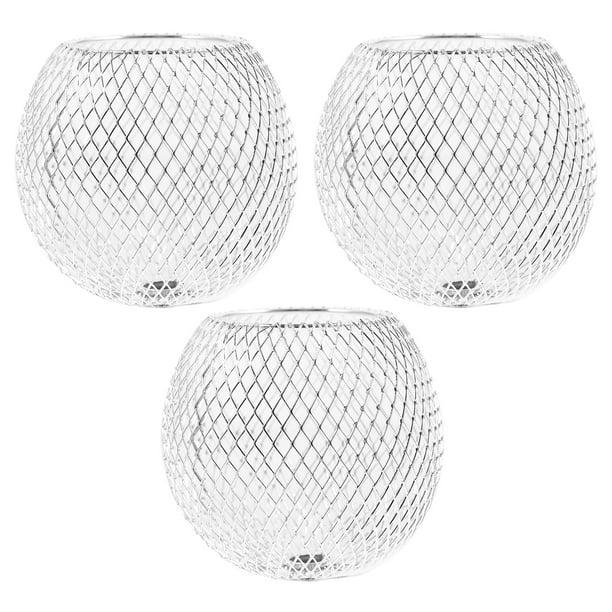 3 piezas de decoraciones esféricas para pantallas de lámparas, cubiertas creativas huecas para lámparas, decoraciones para pantallas de lámparas