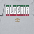thumbnail image 2 of Umbro Men's Algeria Stacked Soccer T Shirt (Grey Heather, S-XXXL), 2 of 4