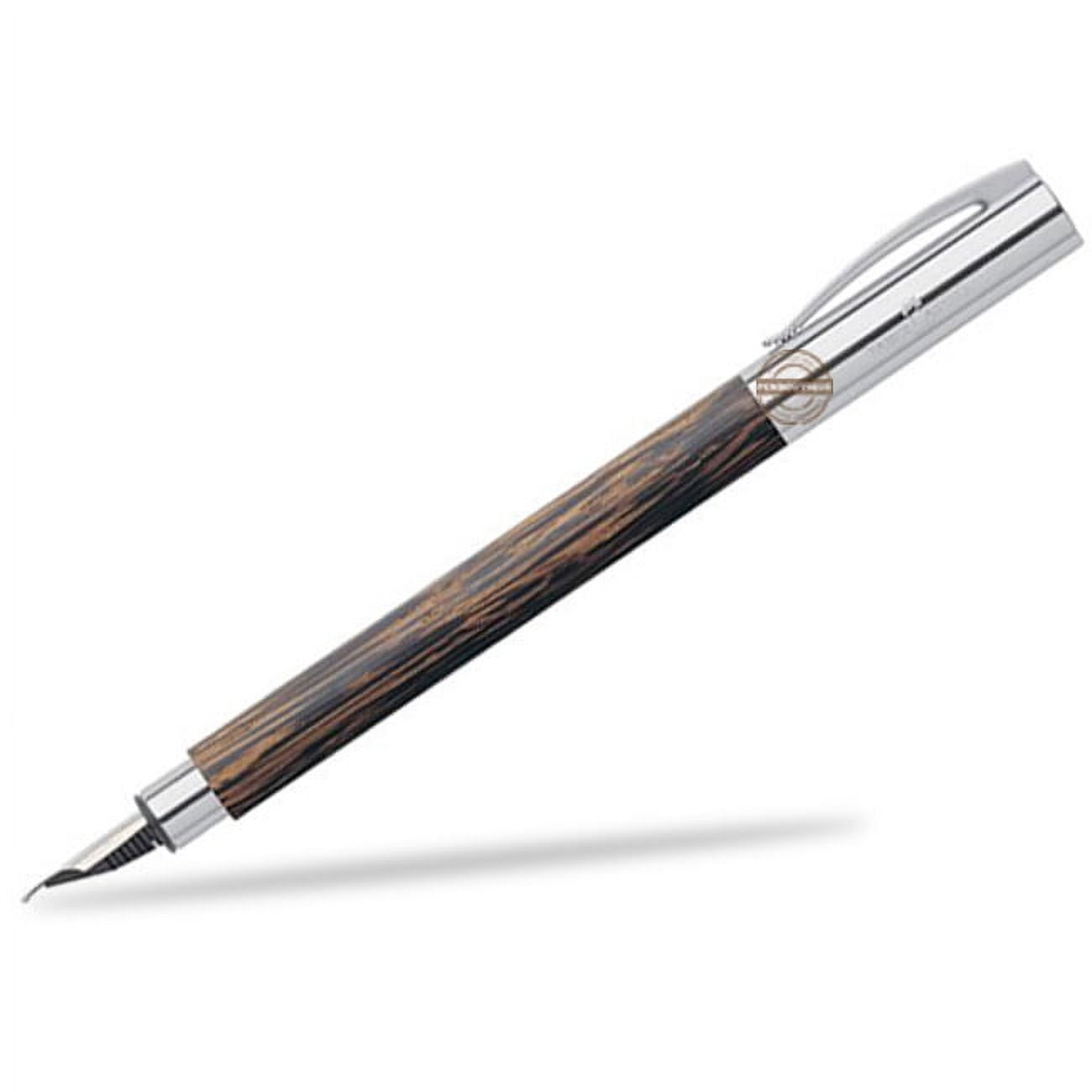 Faber-Castell Ambition Fountain Pen, Fine Nib (F), Coconut Wood (FC148171)