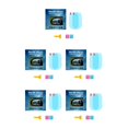 thumbnail image 1 of Scienceny 1 par de películas para retrovisor automotriz, portátiles, transparentes, HD, profesionales, a prueba de lluvia, para espejo retrovisor de Type2 NO2 Scienceny CBP449037, 1 of 4