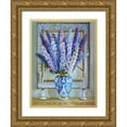 thumbnail image 1 of Rogozina, Svetlana 19x24 Gold Ornate Wood Framed with Double Matting Museum Art Print Titled - Delphinium Flowers, 1 of 4