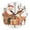 Black, variant on Round Clock Gold Clock 9.84*9.84 Inch Round Art Clock Decorative Clock Creative Clock Dual-Purpose Clock Wall Clock Clock Fashion Decoration Cute Santa Picture