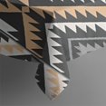 thumbnail image 3 of Brown Geometric Triangle Diamond Pattern Rectangle Tablecloth 60"x102",Waterproof Polyester Rectangle Table Cloth, Wipeable Spillproof Polyester Tablecloth for Dining, Camping, Indoor and Outdoor, 3 of 6