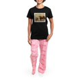 thumbnail image 4 of CafePress - Highland Cow With Calf 9Y316D 048 Pajamas - Women's Short Sleeve Print T-Shirt and Pants Dark Cotton Pajama Set, 4 of 7