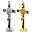 thumbnail image 1 of 2 Piezas De Aleación De Jesús Cruz Crucifijo Estatua De Cristo Para Del Coche, 1 of 9