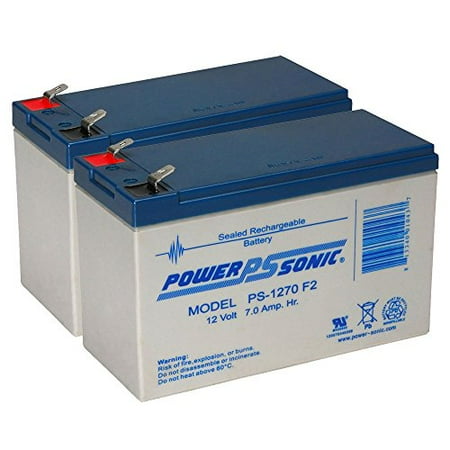 PS-1270 12 Volt 7 AH SLA Battery .250 F2 TERMINAL - 2 Pack 