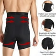 thumbnail image 2 of Pantalones Cortos Abdominales para Hombres Body Shaper Compresión Entrenador de Cintura Alta Abdominal Abdominal Slim Body Shaper Boxer Ropa Interior-Black-XL Bolígrafo Bolígrafo Bolígrafo de papelería, 2 of 4