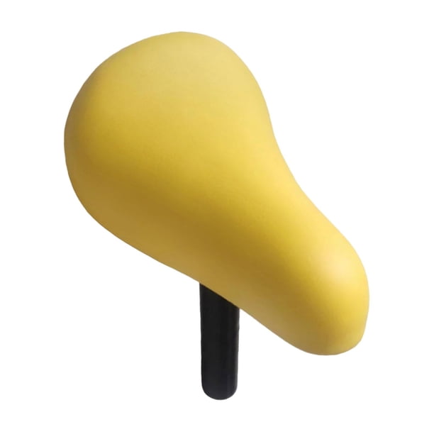 Sillín de bicicleta para niños universal de cuero PU con amortiguación gruesa y absorción de impactos. Tubo de 25 mm de espesor