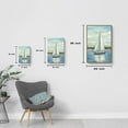 thumbnail image 3 of CDDposter Bedroom Sailboat Canvas Wall Art: 2 Piece Ocean Nautical Painting Coastal landscape Textured Picture Seascape Artwork for living room Bathroom, 3 of 5