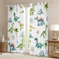 thumbnail image 2 of Castle Fairy Kawaii Dino Black Out Curtains,Dinosaur Curtains Pack of 2 (42x63 Each), 2 of 6