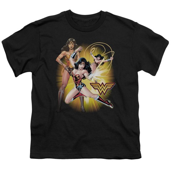 Jla - Wonder Woman - Youth Short Sleeve Shirt - Medium