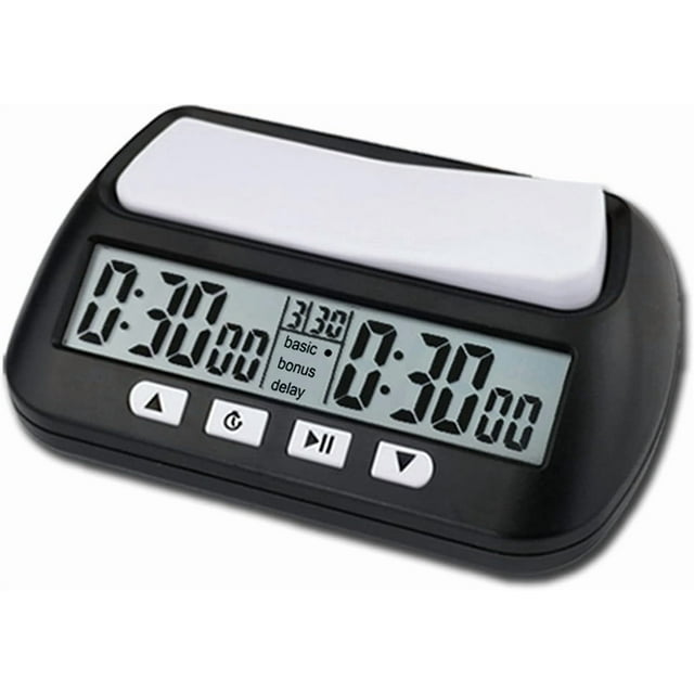 FOXCUP Reloj de Ajedrez Profesional Portátil Multiusos 3 en 1 Negro