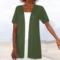 thumbnail image 2 of AherBiu Summer Cardigans for Women Open Front Short Sleeve Lightweight Casual Tops Shirts Outwear, 2 of 5