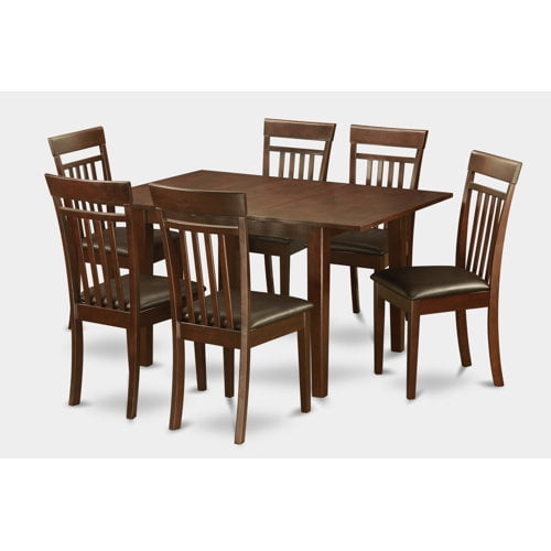 7 Piece kitchen nook dining set-small table and 6 dining room chairs