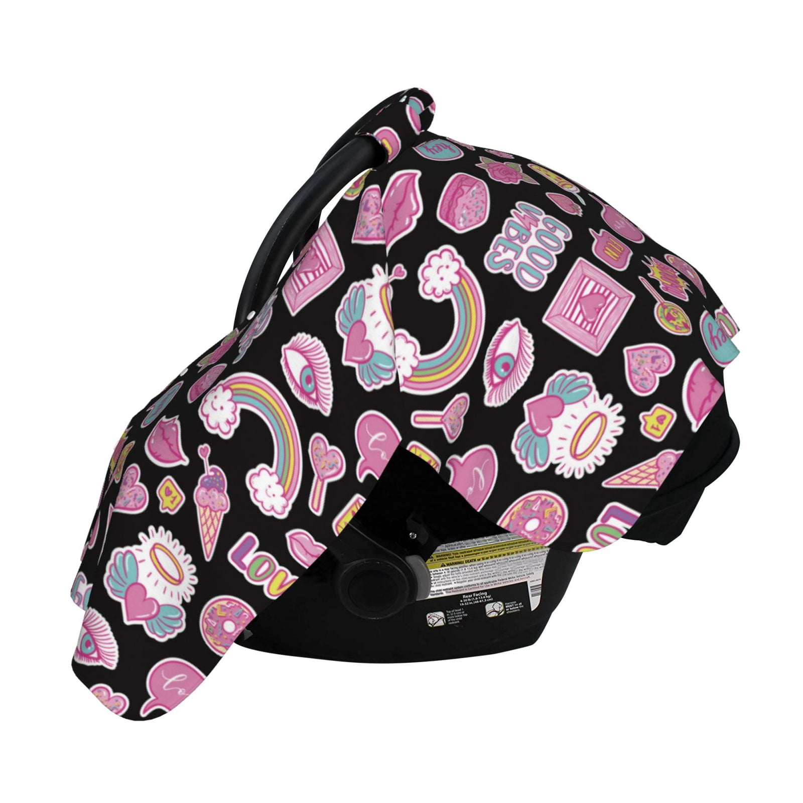 Naloa Elements Baby Car Seat Cover, Breathable Baby Carrier Cover, Multiuse Baby Carrier Cover & Nursing Breastfeeding Cover