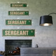 thumbnail image 2 of SERGEANT Vintage Plastic Street Sign US Marine Army military soldier | Indoor/Outdoor |  18" Wide, 2 of 4