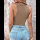 thumbnail image 4 of Camisetas Sin Mangas con Sujetador Incorporado, Camisetas Deportivas Sin Mangas para Mujer, Camisetas Sin Mangas Acanaladas para Hacer Ejercicio, Camisetas para Correr Caqui L, 4 of 10