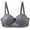 Silver, variant on Fatuov Women's Push Up Wire Bra Supportive Breathable Everyday Bra for Vacation, Solid Color Full Coverage Lightly Lined Bra 40C, Wine