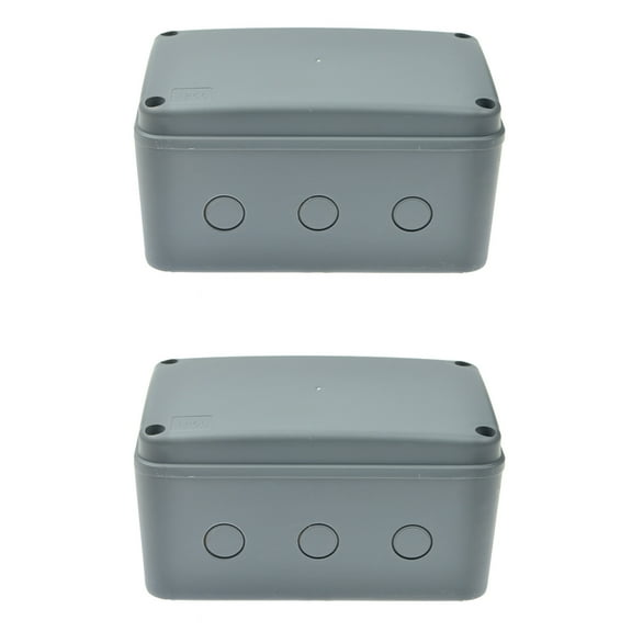 Waterproof Electrical Enclosure (7.125 x 4.5 x 4 in) by GreenCycle 2PK IP66 Rated, for Outdoor Use Camptible With 20mm Cable Gland