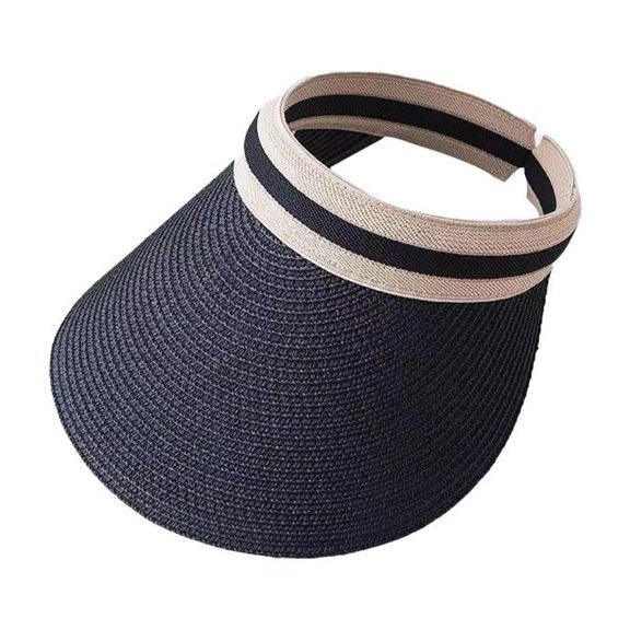 QHUDLV Summer Empty Tops Straw Hat Womens Straw Weaving Empty Tops Casual Hat Summ