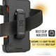 thumbnail image 5 of Rome Tech Funda para iPhone 16 Plus con Clip para Cinturón y Soporte, Carcasa Protectora de Doble Capa a Prueba de Golpes sin Pantalla - Negra y Naranja, 5 of 5