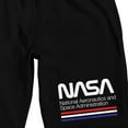 thumbnail image 2 of NASA Logo Men's Black Graphic Sleep Shorts-Small, 2 of 5