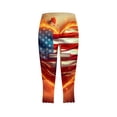 thumbnail image 4 of PNTUTB Women's Casual High Elasticity Shaping Yoga Pants Fashionable Solid Color High Waisted Capris, 4 of 6