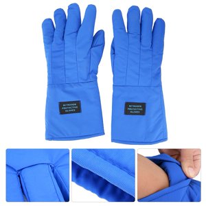 Wchiuoe Gants de travail, gants de travail38cm Long Gants cryogéniques Imperméables Protection contre l'azote liquide résistant à basse température