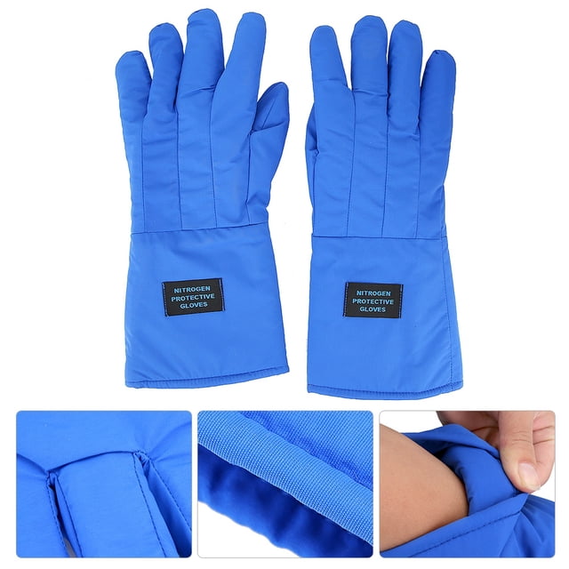 Guantes Guantes Criogénicos De 38 Cm De Largo Impermeables Protección Contra Nitrógeno Líquido Resistente A Bajas Temperaturas
