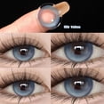 thumbnail image 3 of Lentillas naturales con dioptrías para miopía, lentes de contacto naturales para ojos, cosmética, envío gratis, 2 piezas, 3 of 4