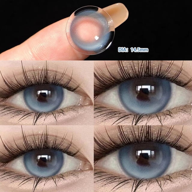 Lentillas naturales con dioptrías para miopía, lentes de contacto naturales para ojos, cosmética, envío gratis, 2 piezas