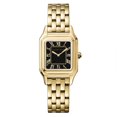 thumbnail image 1 of Alfred Sung Ladies Dorian Gold Black Dial Link Watch, 1 of 2