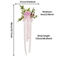 thumbnail image 3 of Wedding Chair Back Flowers 6PCS - Rose Floral Pew Decorations with Leaves & Ribbons - Aisle Chair Decor for Church, Ceremony, Bench & Wedding Reception Decoration, 3 of 9