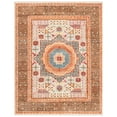 thumbnail image 2 of Safavieh  Hand-Knotted Samarkand Marlea Traditional Wool Rug Beige/Charcoal 6' x 9' 6' x 9' Brown, 2 of 2