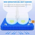 thumbnail image 2 of Gel Seat n, Double Thick Egg Gel n for Pressure Pain Relief, Breathable Wheelchair n Chair Pads for Car Seat Office Chair (16x14x1.65inch), 2 of 3