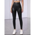 thumbnail image 2 of Legging Vinipiel Negro Malla Mujer Cuero Sintético Stretch LOLE Vinipiel, 2 of 5