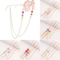 thumbnail image 4 of Durable Mask Strap Unisex Glass Beads Non-slip Eyeglasses Lanyard Reading Glasses Chain Sunglasses Strap Spectacles Cord 4, 4 of 8