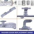 thumbnail image 6 of Washer / Dryer Door Hinge fits Whirlpool, AP6017115, PS11750410, W10208415, 6 of 7