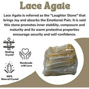Lace Agate Crystal Raw Stones (2 Pieces)