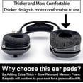 thumbnail image 3 of Astro A40 TR Ear Pads for Astro A40TR Gaming Headset: Velour Ear Cushions (Not Compatible with A50 Gen4, Gen3, Gen2, Gen1), 3 of 5