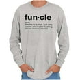 thumbnail image 3 of Funcle Fun Uncle Definition Cool Men's Big & Tall Long Sleeve Graphic Tee Brisco Brands 2X, 3 of 5