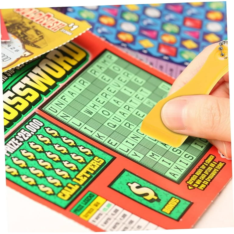 Scratch Off Scratcher Tool 40 Pcs Card Scratcher Tools Lottery Tickets Scratcher Hanging Lottery Scratching Tools, Size: One Size