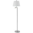 thumbnail image 1 of Metal Round 3 Way Floor Lamp with Spider Type Shade, Silver & White, 1 of 1