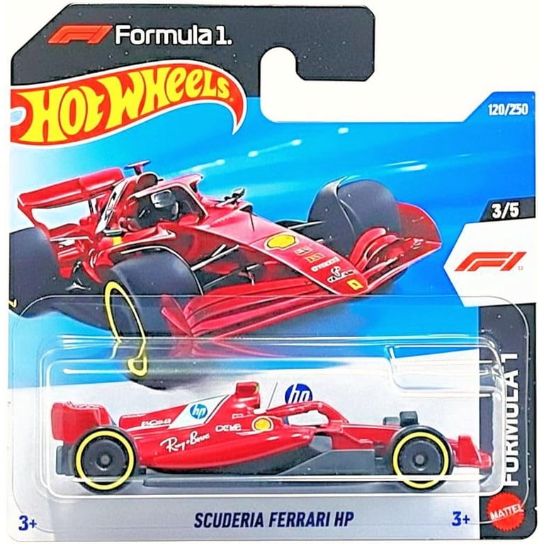 Hot Wheels Formula 1 Die-Cast Cars Short Cards, Scuderia Ferrari