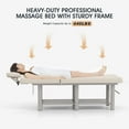 thumbnail image 6 of Professional Heavy Duty Stationary Massage Table Adjustable Facial Bed Beauty Salon Spa Tatoo Equipment with Open-Chest,Headrest(White), 6 of 16