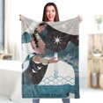 thumbnail image 1 of Manta Suave Personalizada Colores Vibrantes Suave Transpirable Hermosa Manta Personalizada para Cama Silla de Oficina [BL836‑5] 140x200cm/55.1x78.7in, 1 of 5