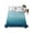 Blue, variant on Turquoise Ombre Twin Size Flat Sheet Only, Hotel Luxury Microfiber Bed Top Sheets, Teal White Gradient Modern Abstract Art Soft Breathable Bedding Sheet for Bedroom, Easy Care - 66" x 96"