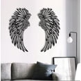 thumbnail image 4 of 1 Pair Angel Wings Metal Wall Art With Led Lights, 4 of 4