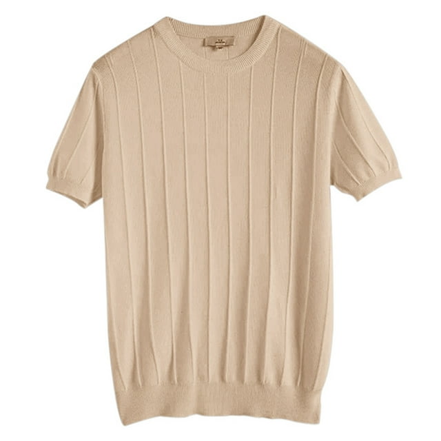 Hiiyo Men's Short Sleeves T-Shirt Solid Color Lightweight Undershirt, Sizes M-XXXL